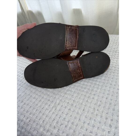 Cole Haan 8 M Fisherman Closed Toe Brown Leather Sandals Buckle Shoe - Picture 7 of 7